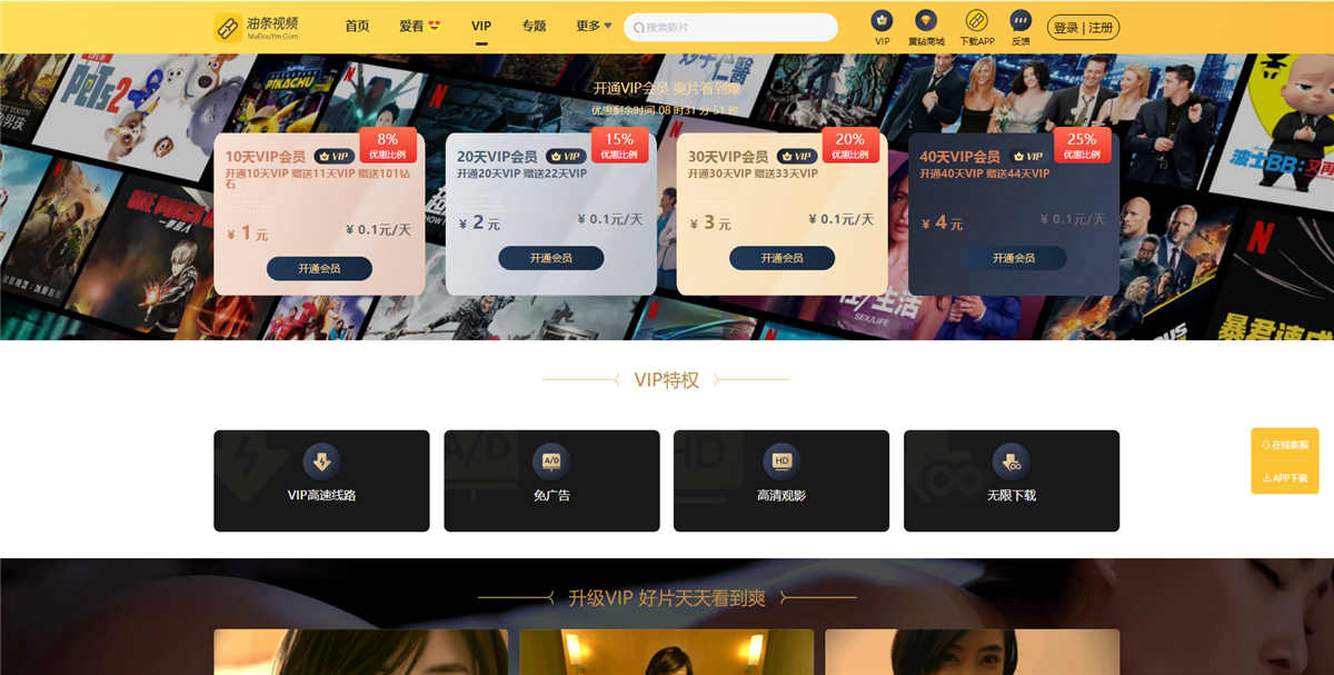 VIP充值